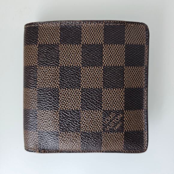 LV Louis Vuitton Damier Ebene Marco Bifold men Wallet - Picture 2 of 15